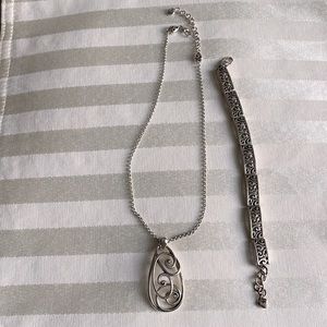 Brighton swirl necklace and bracelet